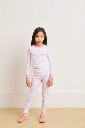 Kids Pink Heart Matching Long Sleeve Top and Pants Set - 11 Brand