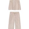 11 Hamptons Pants Set in Sandstone Awning Stripe – Modern Matching Lounge Set