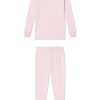 11 Kids Long Sleeve Stripe Pajama Set - English Rose Print Toddler & Kids Matching Sleepwear