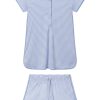 11 Pima Maternity Shorts Set in Hydrangea – Soft Cotton Summer Pregnancy Outfit
