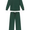 11 Relax Pants Set in Trekking Green – Comfortable Matching Lounge Set for Men & Women