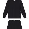 11 Relax Shorts Set in Black – Lightweight Casual Matching Lounge Set