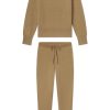 11 Vesper Crew Neck Sweater Set in Sandstone Heather - Matching Top & Bottom