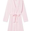 Pima Cotton Robe in English Rose Stripe Pattern - Luxurious Soft Bathrobe by Brand 11