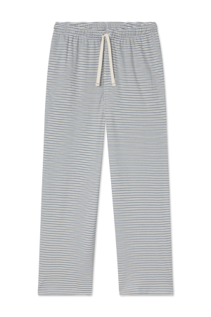 Men's Pima Cotton Sleep Pants – Soft Ivy Bar Stripe Lounge Pants by Brand 11