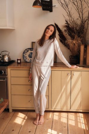 11 Brand Relax Jogger Set in Heather Gray - Comfortable Athletic Lounge Wear