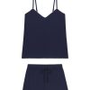 11 DreamModal™ Cami Shorts Set - English Navy Matching Lounge Set