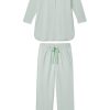11 Pima Maternity Long Sleeve Matching Set in Parisian Green | Premium Cotton Maternity Loungewear