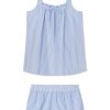 11 Brand Alice Shorts Set in Blue Seersucker - Stylish Summer Outfit for Women