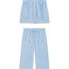 11 Brand Hamptons Pants Set in Sail Blue Awning Stripe - Premium Comfortable Lounge Wear