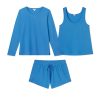11 Pointelle Shorts Bundle – Lightweight Summer Knit Shorts in Regatta Color