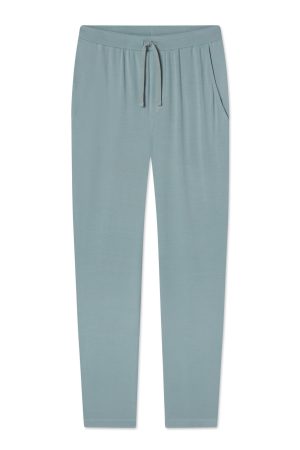 11 Men's Bamboo Lounge Pants - Stone Blue Soft Casual Sweatpants for Men