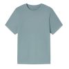 11 Men's Short Sleeve Bamboo Tee in Stone Blue - Soft Eco-Friendly Bamboo Cotton T-Shirt for Men