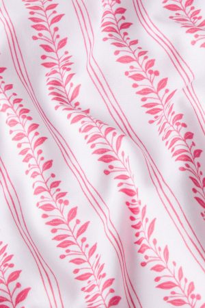 11 Pima Cotton Shorts Set in Winterberry Jasmine Vine - Matching Lounge Set