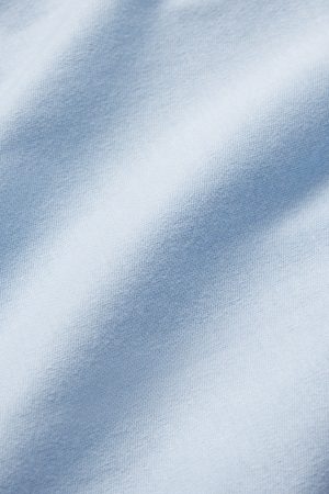 11 Brand Maternity Pima Cotton Pleat Neck Nightgown - Soft French Blue Sleepwear for Pregnant Women