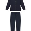 11 Vesper Jogger Set in Deep Navy – Matching Sweatshirt & Sweatpants Lounge Set