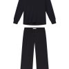 11 Brand Relax Pants Set in Black - Comfortable Lounge Wear for Men & Women