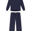 11 Relax Pants Set in English Navy – Matching Lounge Set for Women