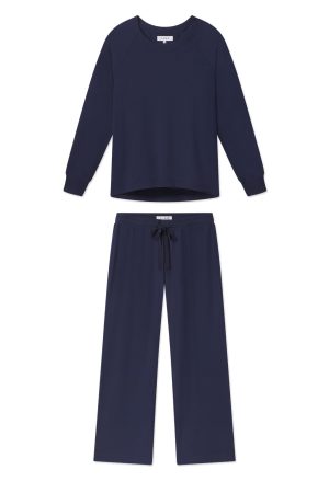 11 Relax Pants Set in English Navy – Matching Lounge Set for Women