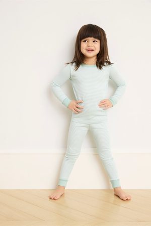 11 Kids Long Set in Parisian Green - Stylish Children's Long Sleeve Outfit