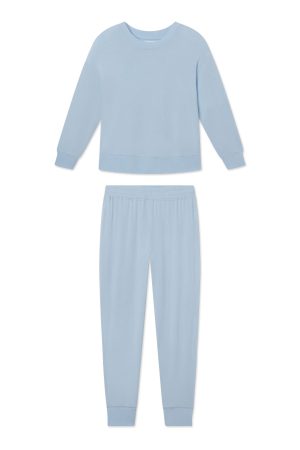 11 Relax Jogger Set in French Blue - Matching Sweatshirt & Joggers Lounge Set