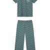 11 by Pima Crew - Wide Leg Pajama Set in Frasier Bloom Print | Soft Luxury Sleepwear