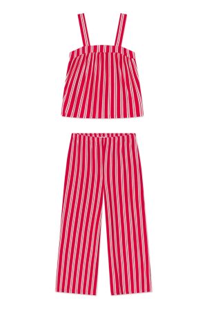 11 DreamModal™ Daydream Pants Set – Ski Patrol Stripe Lounge Set for Women
