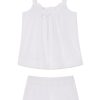 11 Alice Shorts Set – White Seersucker Matching Two-Piece Outfit for Women