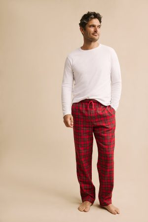 11 Men's Flannel Pajama Pants - Holiday Tartan Plaid Sleep Pants for Men
