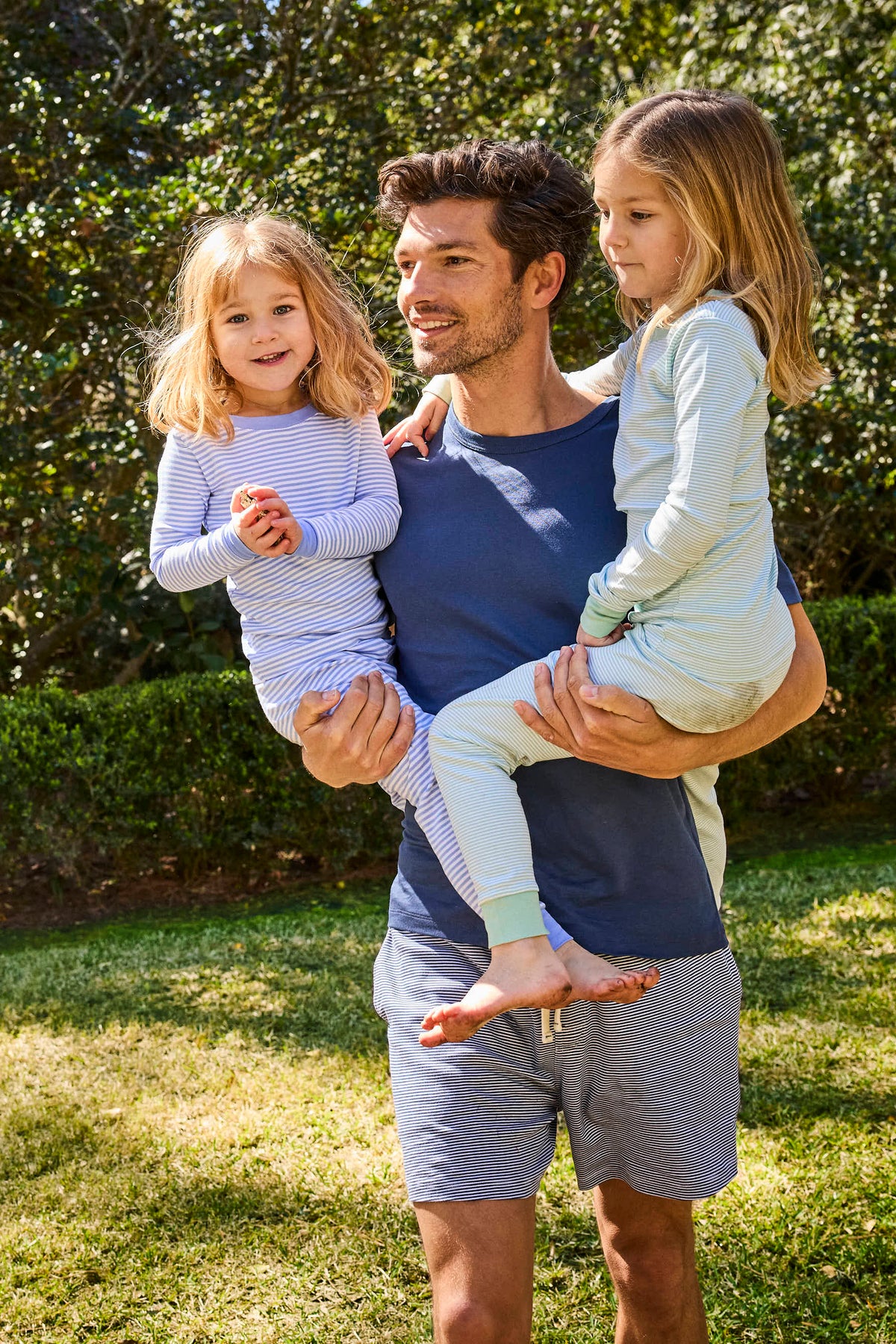 11 Men's Pima Cotton Sleep Shorts Set – True Navy Lounge Set for Men