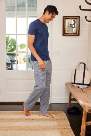 11 Men's Pima Cotton Sleep Set – True Navy Short & Long Sleeve Pajama Set