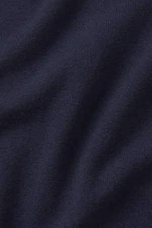 11 Vesper Crew Neck Sweater Set in Deep Navy - Matching Top & Bottom Lounge Set