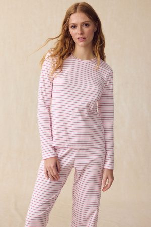 11 Pima Cotton Long Sleeve Crew Neck Sweater Bundle – Winterberry Rowing Stripe