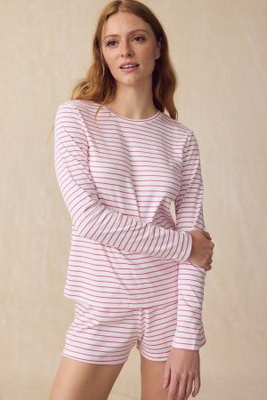 11 Pima Cotton Long Sleeve Crew Neck Sweater Bundle – Winterberry Rowing Stripe