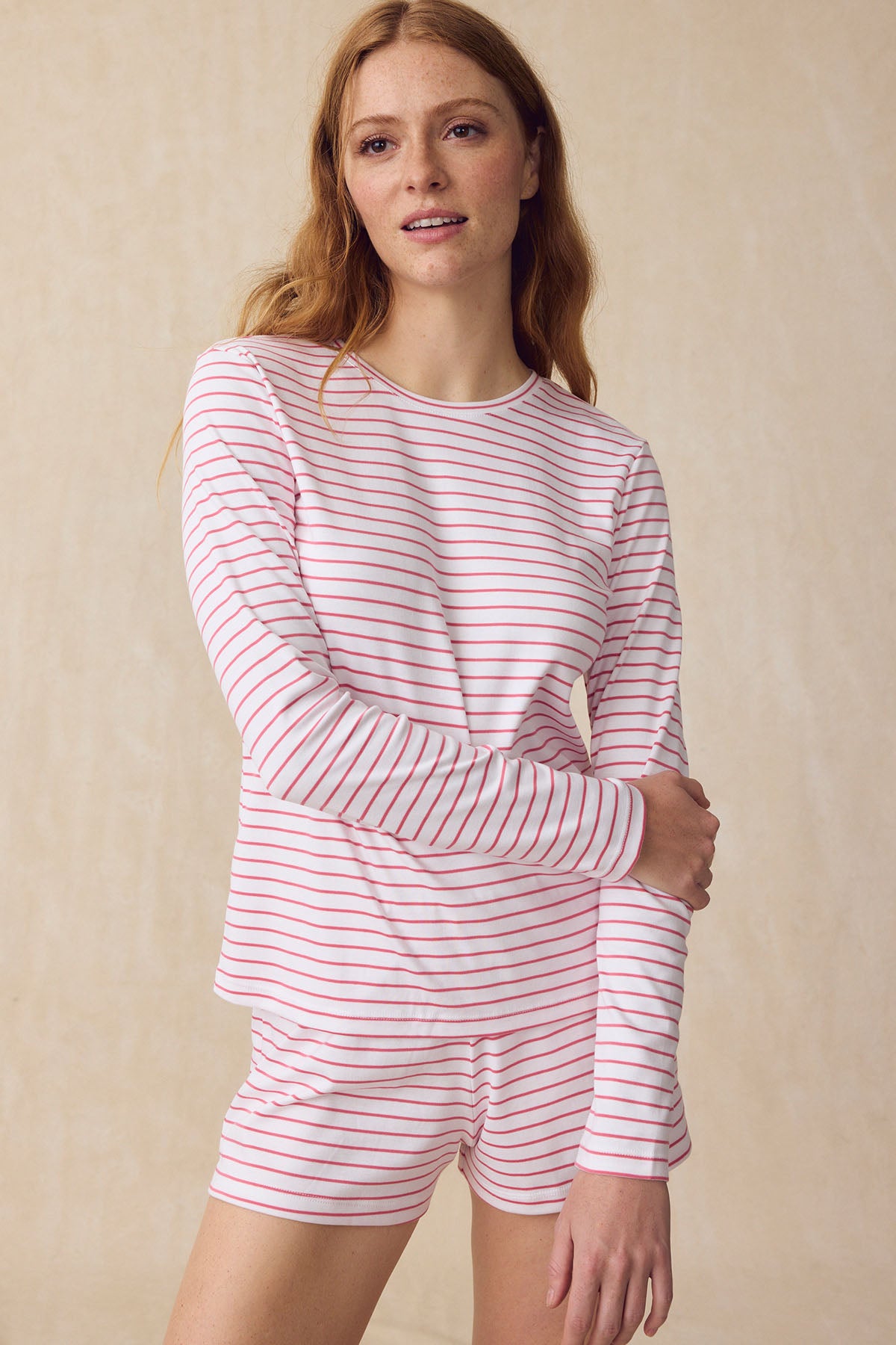 11 Pima Cotton Long Sleeve Crew Neck Sweater Bundle – Winterberry Rowing Stripe
