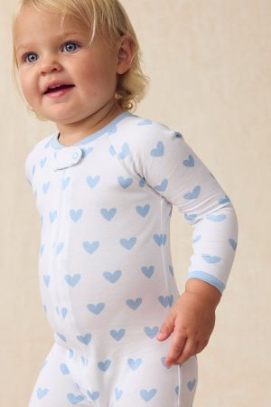 Baby Sleeper - French Blue Heart Design Sleep Sack for Infants | Brand 11