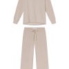 11 Relax Pants Set in Oat Heather – Soft Matching Lounge Set for Women