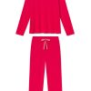 DreamModal™ Ski Patrol Ribbon Long-Long Set by 11 | Soft Modal Lounge Set