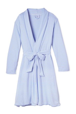 11 Pima Robe in Hydrangea – Luxe Lightweight Cotton Robe for Women